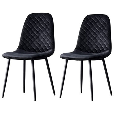Brienna Velvet Upholstered Armless Dining Chair