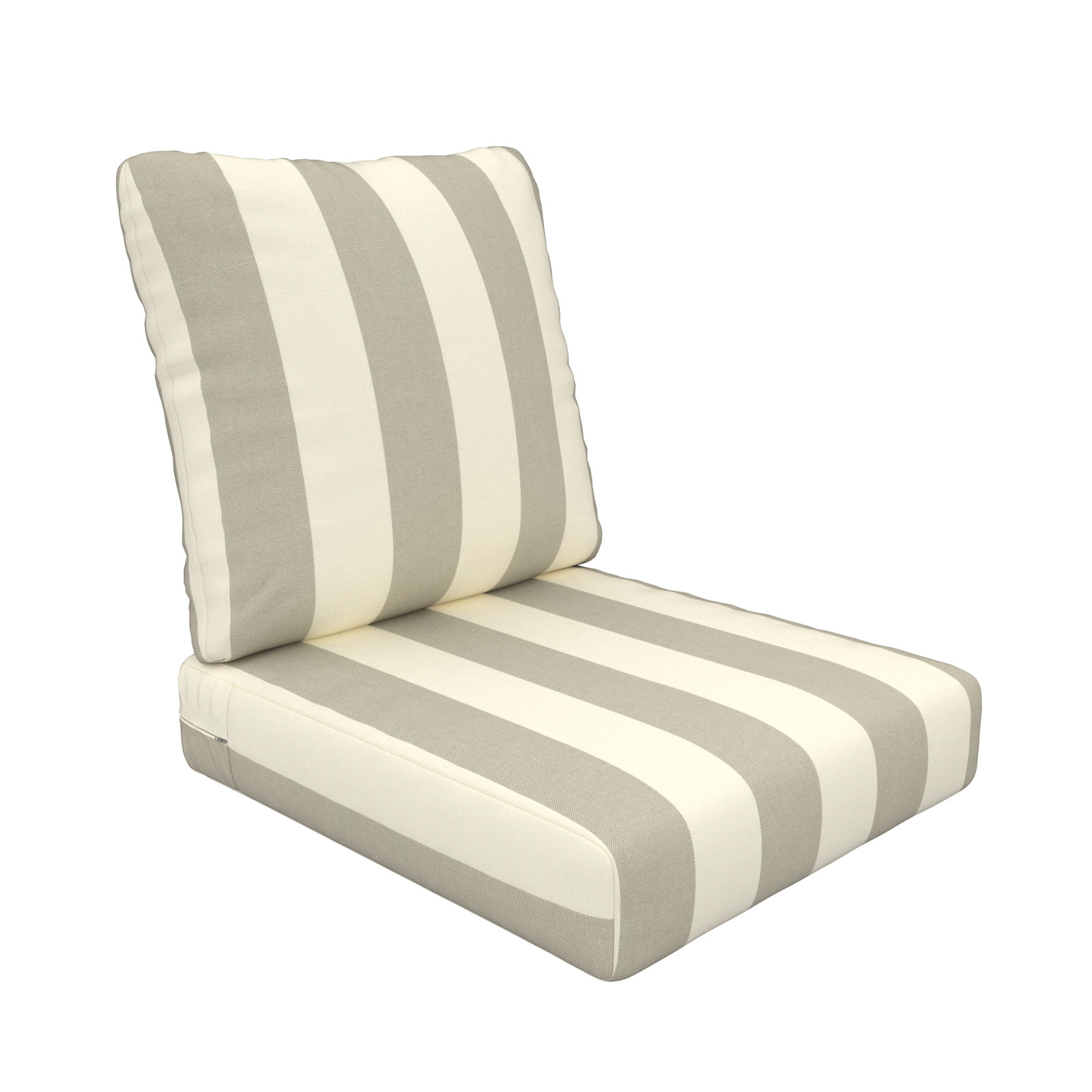 Amala 22" Sunbrella® Seat and Back Cushion, Sunbrella Solana Seagull