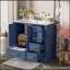 Meuble-lavabo de salle de bain traditionnel exquis avec lavabo en céramique et beaucoup de rangement-1761264269-1761264268