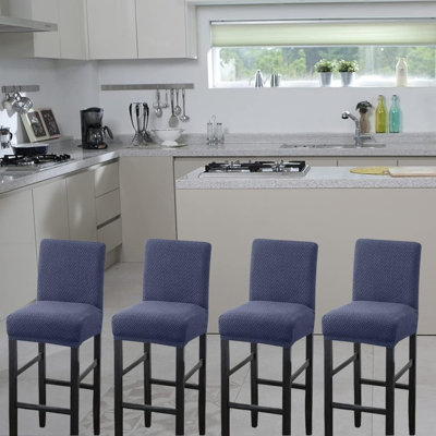 Latitude Run® Bar Stool Covers,4 Pack Stretch Bar Stool Covers