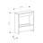 Beeler Modern Slim Compact Side Table-30736060