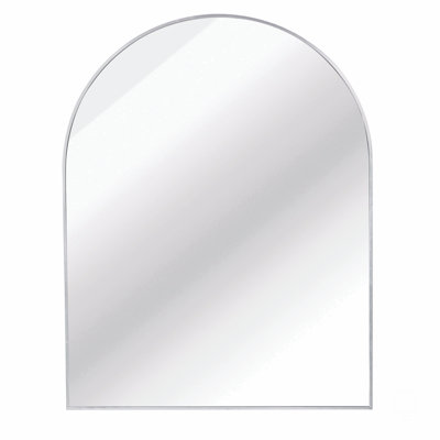 30X40 Inch Metal Framed Arched Bathrrom Mirror