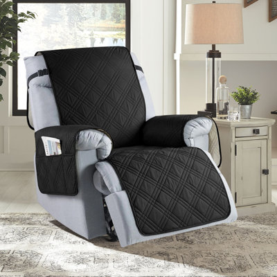 Recliner Chair Cover, 100% Waterproof Slipcover For Recliner Chair With Pocket, Non Slip Washable Cover For Kids, Dogs