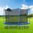 Abrahams Round Backyard Trampoline with Safety Enclosure