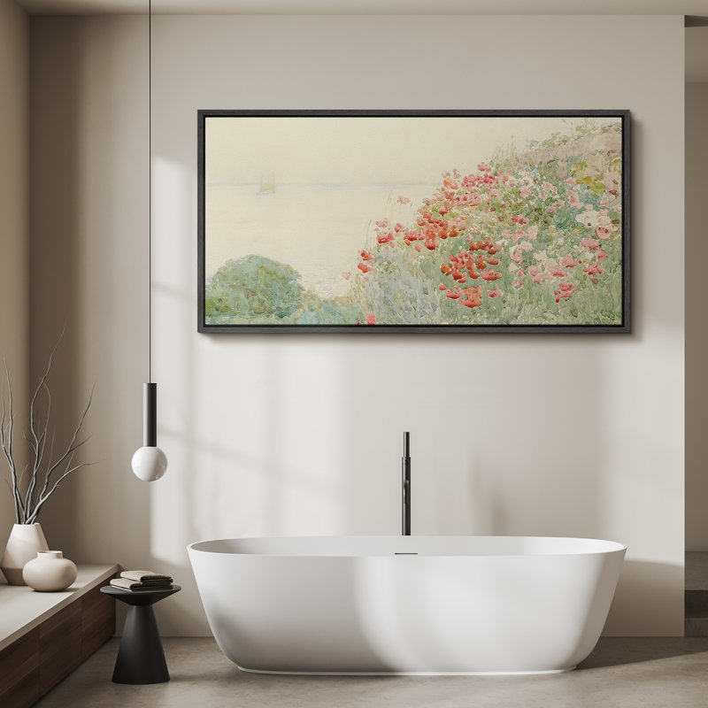Vibrant Wildflower, H 30 po x l 60 po, Noir, noir, noir, noir