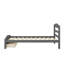Structure de lit plateforme simple avec tiroir de rangement et support en lattes de bois-242680562