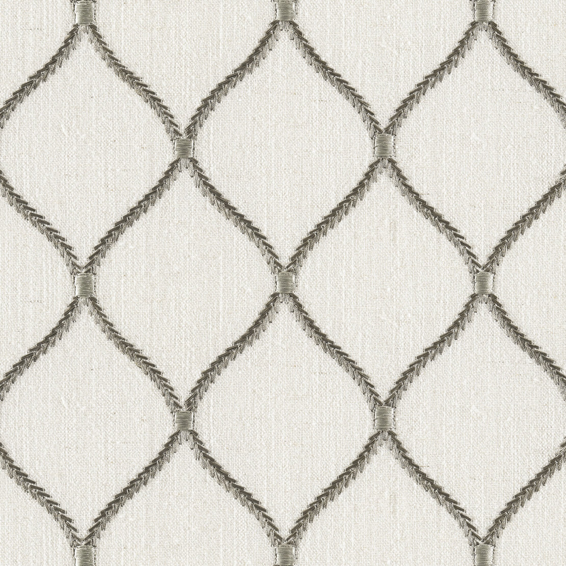 Botanica Jovial - 57" Emboidered Linen Blend Drapery Fabric by the Yard