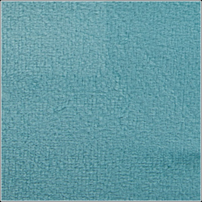 Repose-pieds carré en velours bleu glacier de 16 po