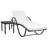 Vollmer 77.2" Long Single chaise with Cushions and Table-769577488