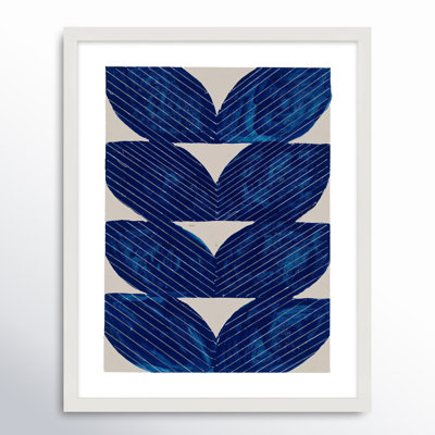Navy Chevron by Andrea Stokes