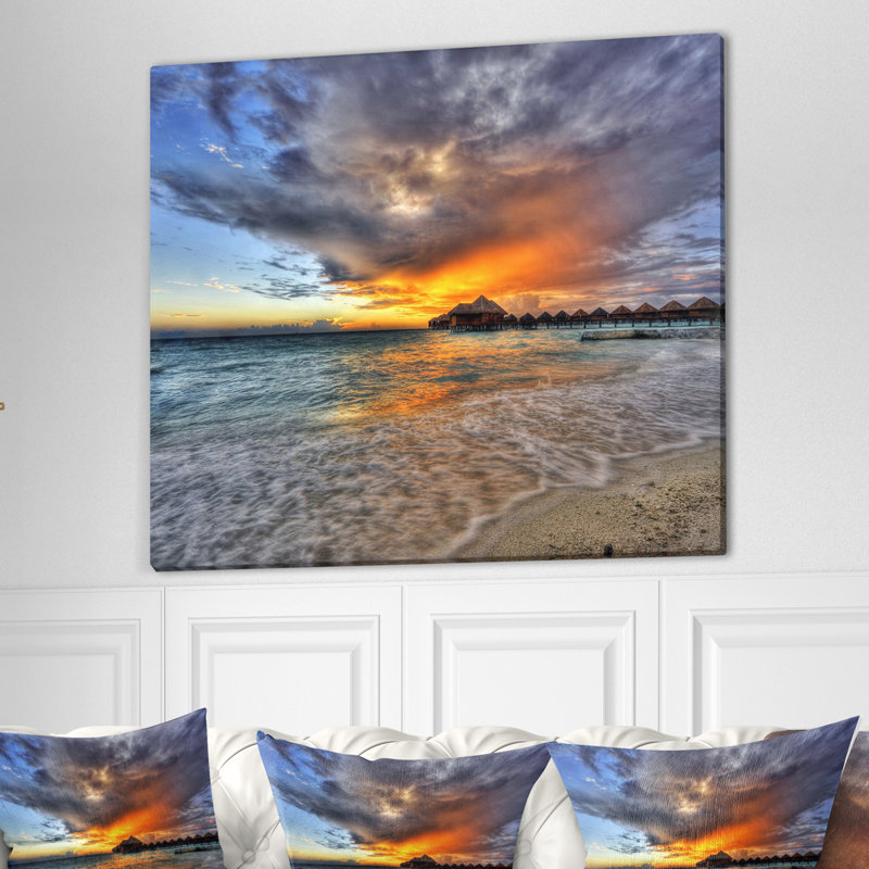 " Water Villas ", 30" H x 40" W x 1.5" D