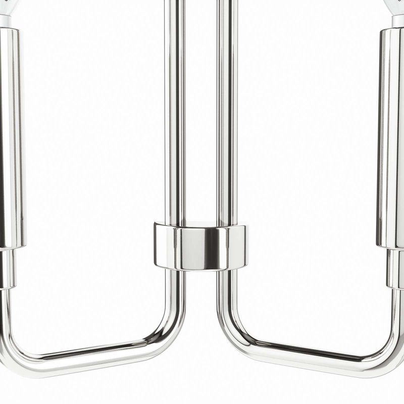 Modway Rekindle 2-Light Wall Sconce, Polished Nickel