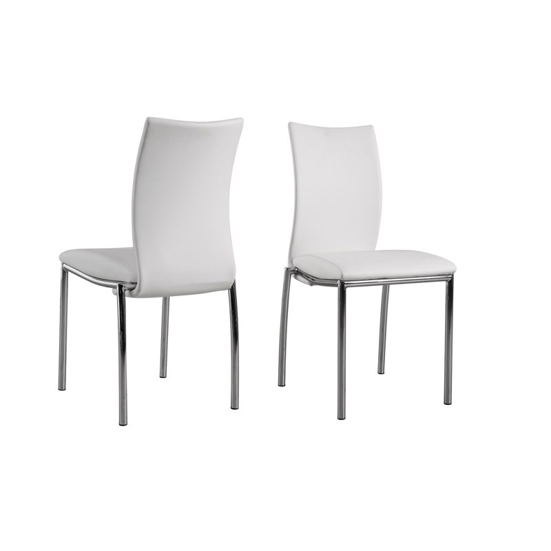 Table de salle à manger carrée 36 po 36 po - chaises rembourrées modernes et table blanche 5 po avec plateau en verre