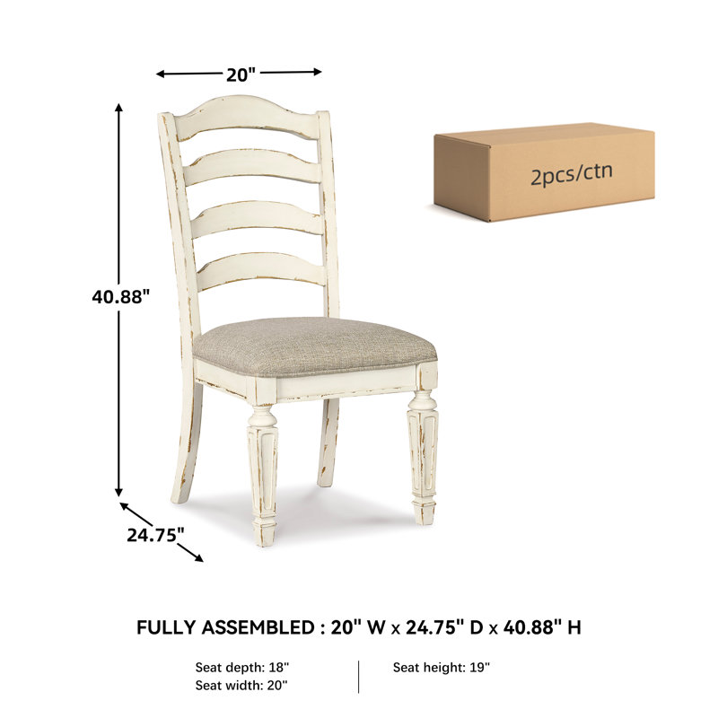 Chaise à dossier échelle Ahjah