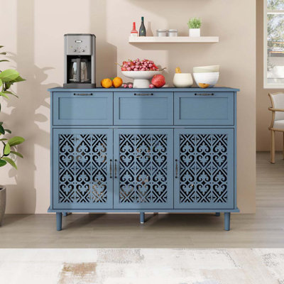 Armoire 3 portes avec 3 tiroirs, convient au salon, à la cuisine, à la chambre à coucher et au couloir