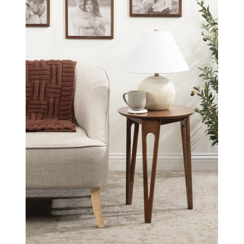 Table d'appoint en bois, Brun
