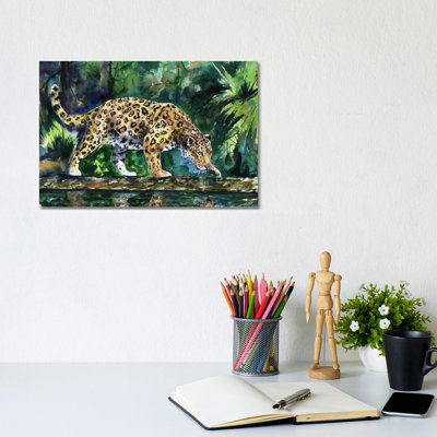 Leopard 1 Piece Wrapped Canvas Painting