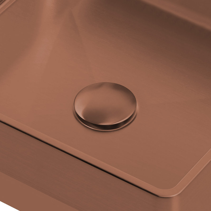 Drain mécanique escamotable pour lavabo 2-1 / 2 "Whitehaus, Cuivre