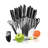 NutriChef 17 Piece Stainless Steel Assorted Knife Set