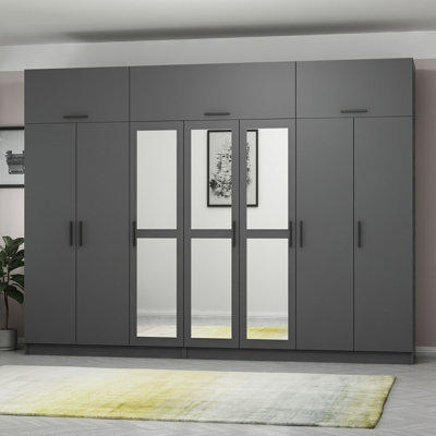 Elina 4 Door Manufactured Wood Wardrobe
