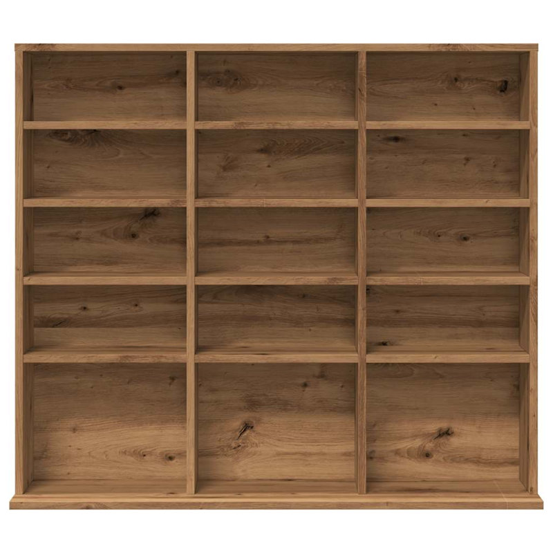 Armoire à CD vidaXL, Chêne artisanal, H 35,24 po x l 40,16 po x P 9,06 po