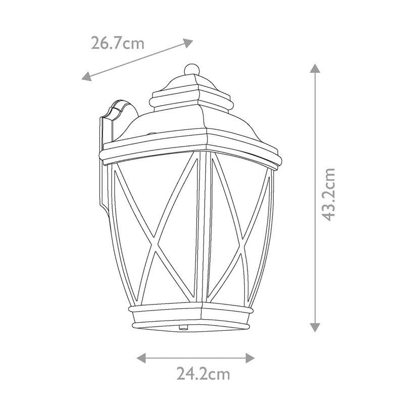 Fornello Bronze 43.2cm H Outdoor Wall Lantern