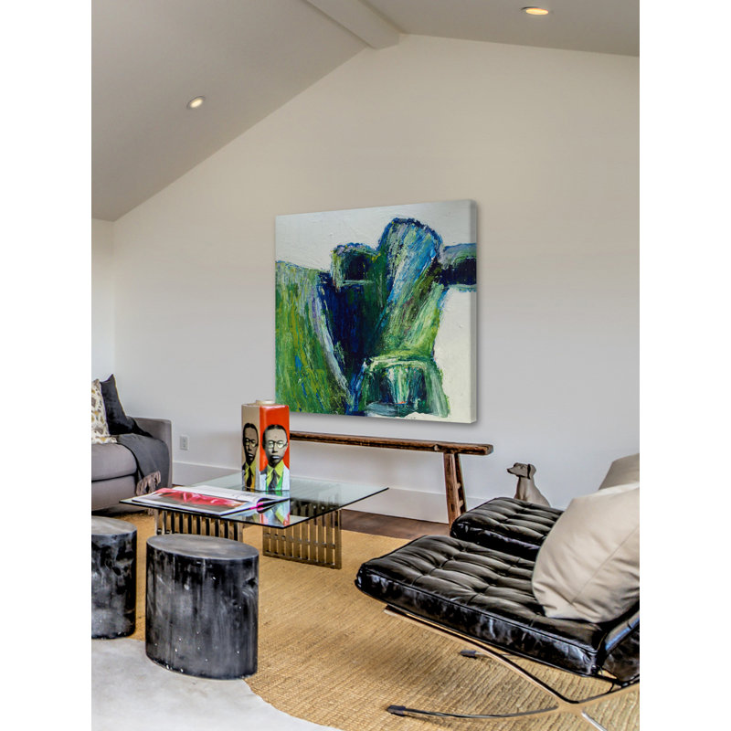 « be green », reproduction d’art sur toile tendue encadrée, H 18 po x l 18 po x P 1,5 po