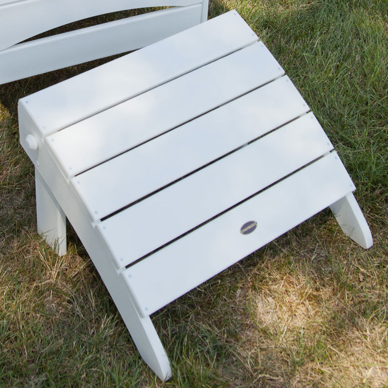 Repose-pieds POLYWOOD surdimensionné classique Adirondack Adirondack, Blanc