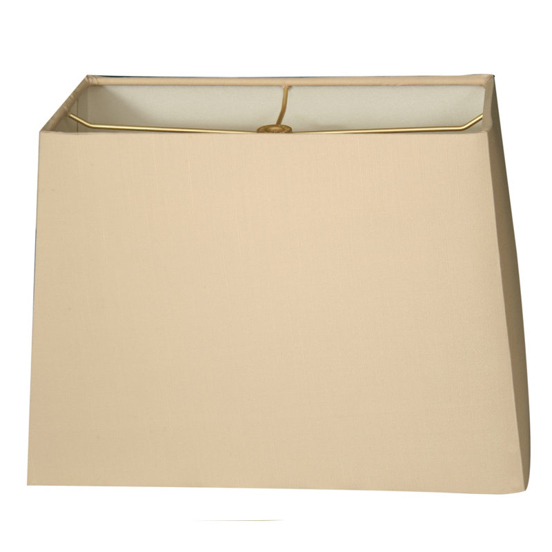 Abat-jour rectangulaire en lin (araignée), Beige, H 11 po x l 16 po x P 9 po