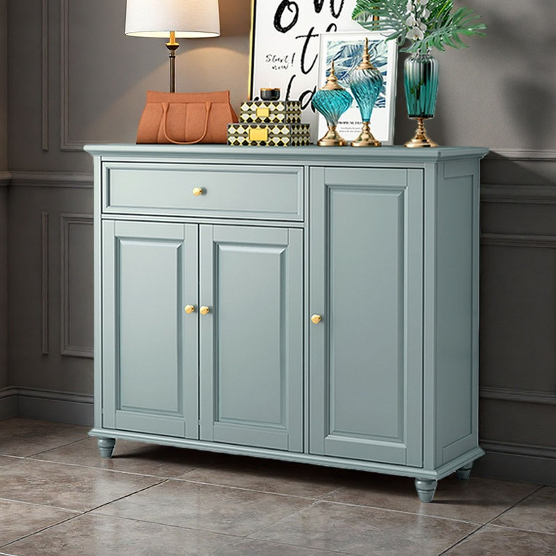 Armoire à chaussures de style français populaire, Sarcelle