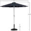 Parasol de patio en tissu / aluminium avec base Chavelle-1843393601-1843393602