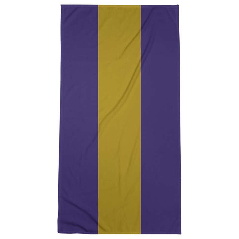 Beach Towel, Light Purple/Gold