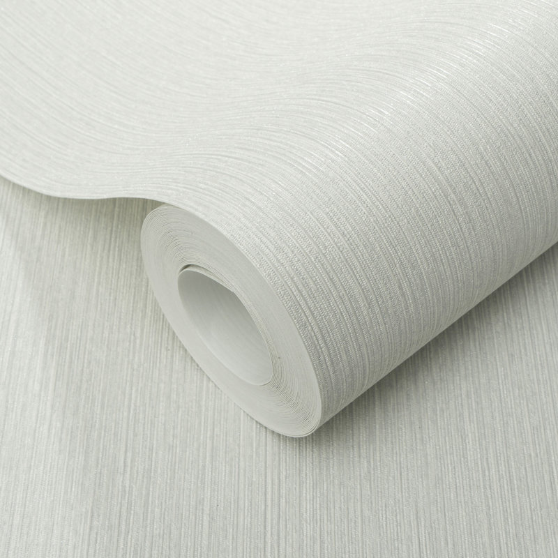Soft Loom Stria Wallpaper, Grey