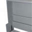 Grand lit escamotable mural avec placard, gris