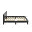 Lit plateforme en bois avec tête de lit, aucun sommier requis, support de lattes de bois-1427059303-1427059299