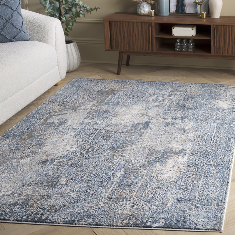 Blouncie Performance Geometric Rug, Rectangle 5'3" x 7'6"