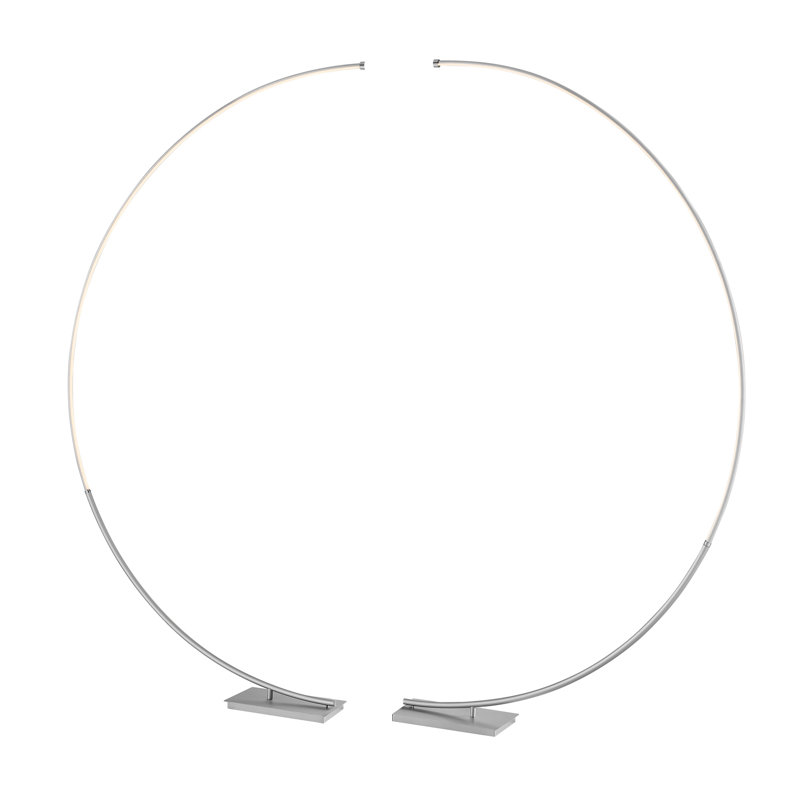 Lampe sur pied DEL 80 po Artimizia, Argent