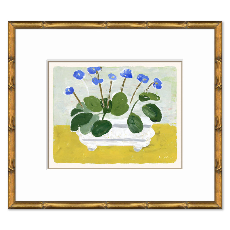 Dana Gibson " Blue Cyclamen " by Dana Gibson