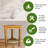 EarthyTeak™ 16'' W Teak Shower Bench
