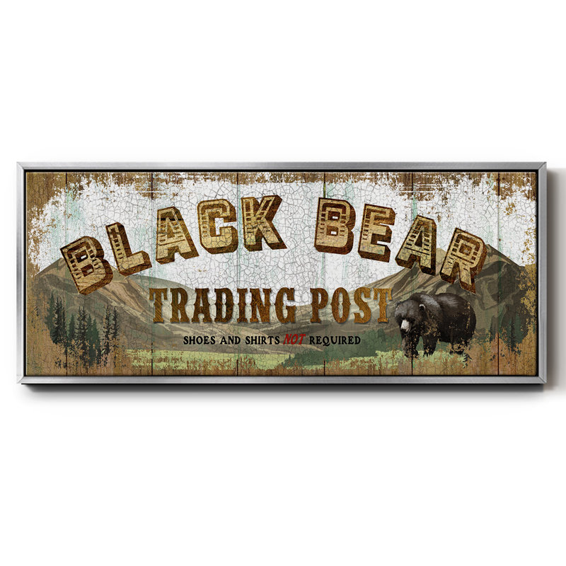 Bear Trading Post- Framed Canvas