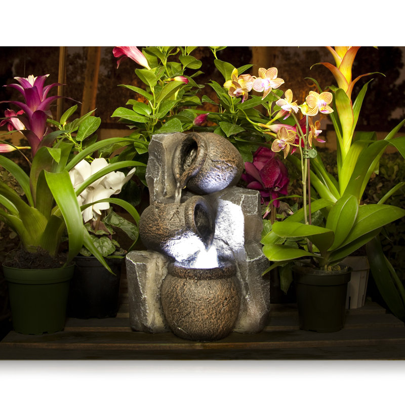 Fontaine de table avec lumière Okabena