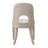Mong Set of Two Wood Upholstered Seat U-Shaped Cut-out Dining Chairs
