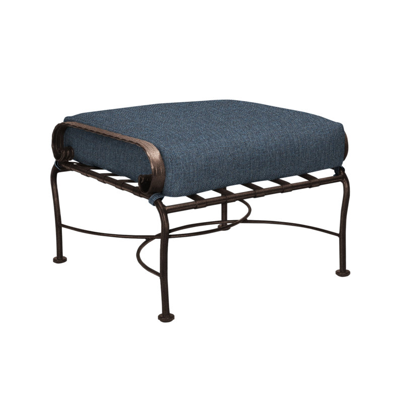 Classico-W Outdoor Ottoman, Copper Creek, Alcazar Redwood