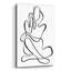 Art mural en verre épique «Sitting Woman» par Cat Thurman Designs, 12 po x 16 po