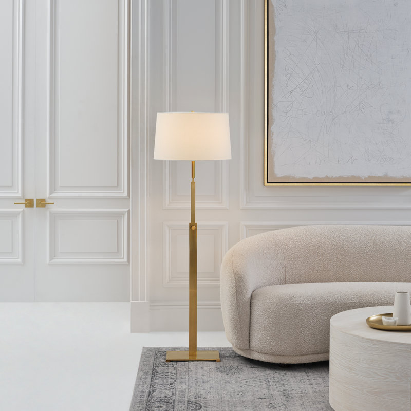 Cadmus Floor Lamp, Antique Brass