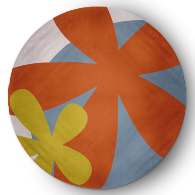 Chenille Geometric Indoor / Outdoor Rug