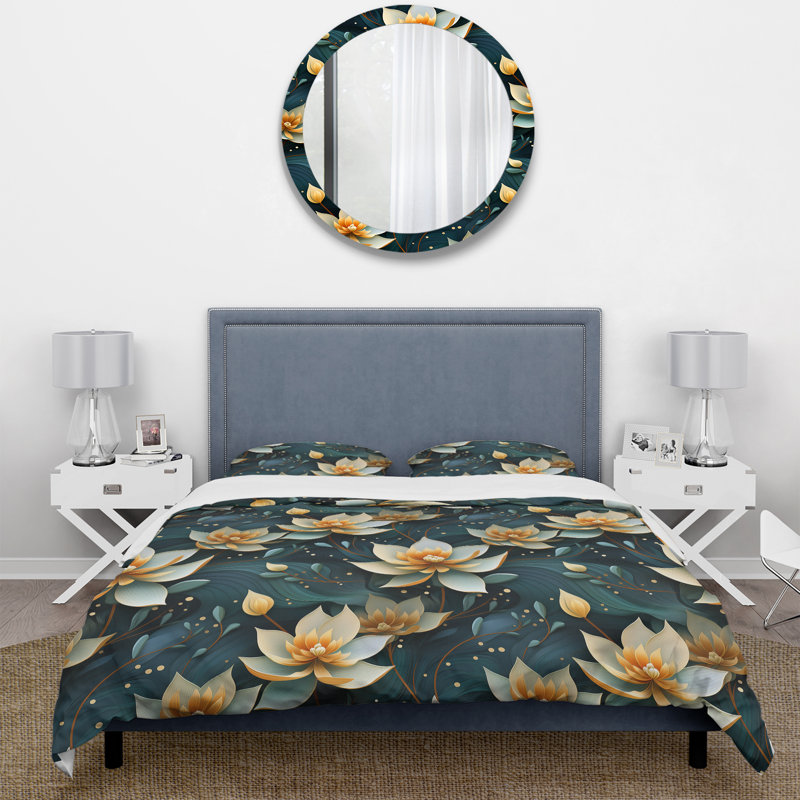 Literie Inner Balance Pursuit Mediation II, Housse de couette pour grand lit et 2 taies décor