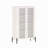 32" Tempered Glass Bookcase Cabinet(4-Shelf)