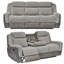 Ensemble de salon inclinable 3 pièces Yensy avec porte-gobelet, port USB et prise de courant-1680478251