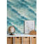 Adhésif mural nageur amovible "Swimmers Blue Water"